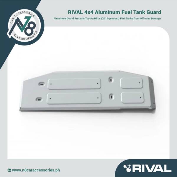 RIVAL 4x4 Aluminum Fuel Tank Guard Toyota Hilux (2016-present) Genuine