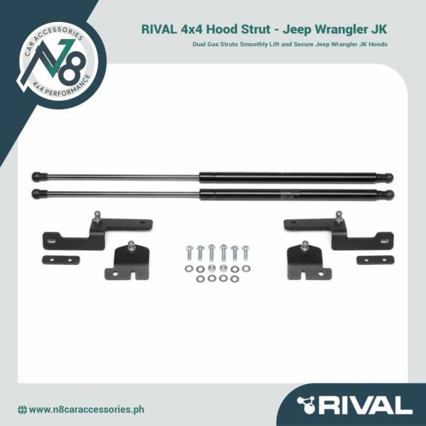 RIVAL 4x4 Hood Strut - Jeep Wrangler JK Genuine
