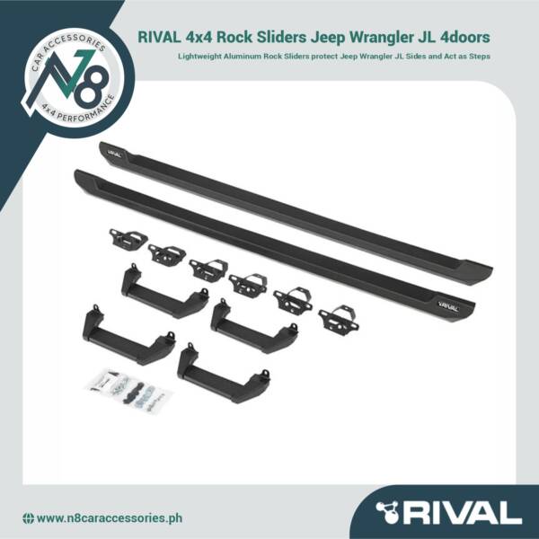 RIVAL 4x4 Rock Sliders Jeep Wrangler JL 4doors Genuine