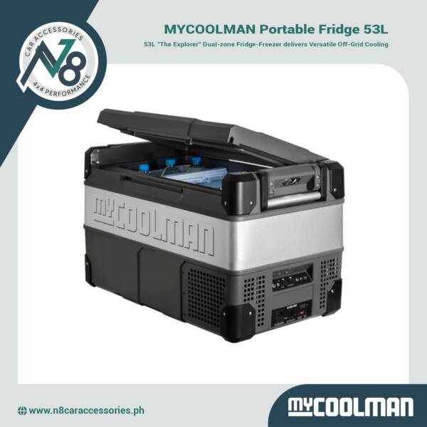 MYCOOLMAN Portable Fridge 53L (The Explorer - Dual Zone) Genuine