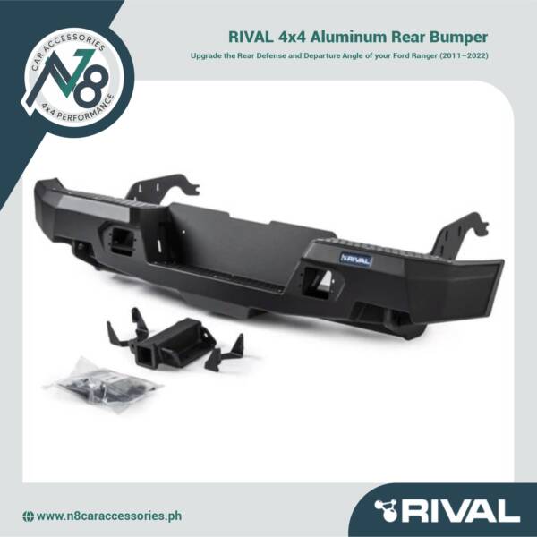 RIVAL 4x4 Aluminum Rear Bumper Ford Ranger 2011-2022 Genuine