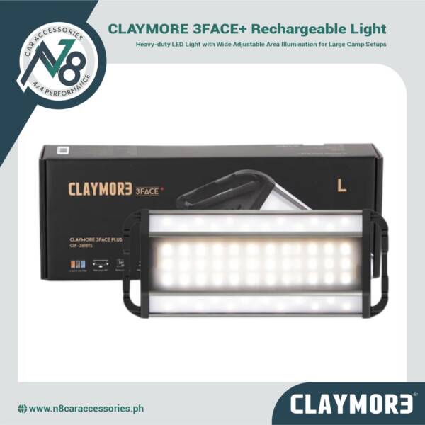 CLAYMORE 3FACE+ Camp Area Rechargeable Light Genuine