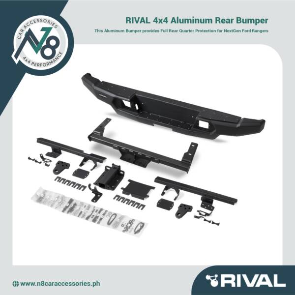 RIVAL 4x4 Aluminum Rear Bumper Ford Ranger Next gen Genuine