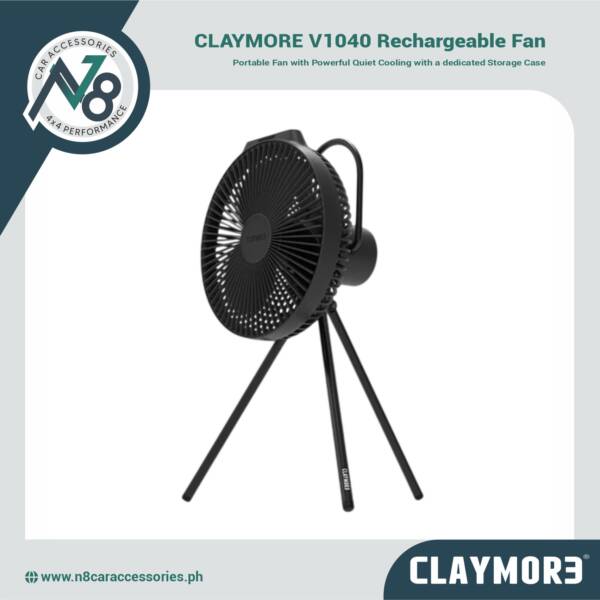 CLAYMORE V1040 Rechargeable Fan with Pouch Genuine