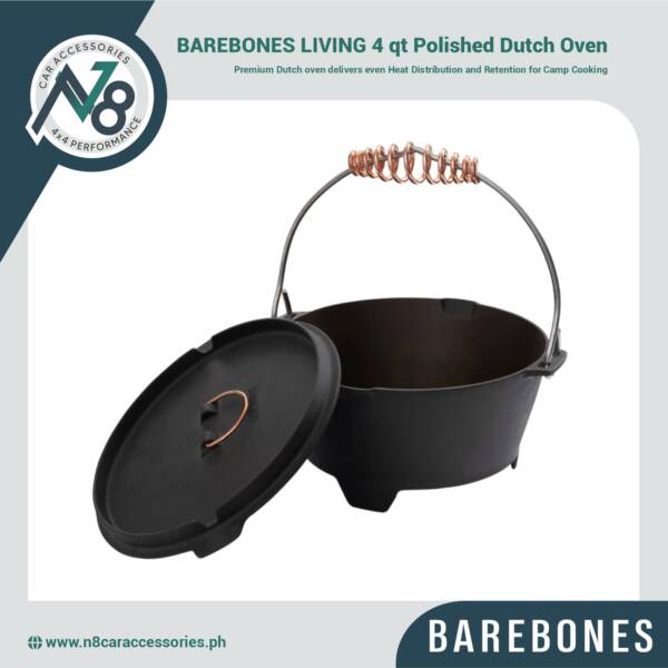 BAREBONES LIVING 4 qt Polished Dutch Oven Genuine