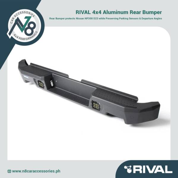 RIVAL 4x4 Aluminum Rear Bumper Nissan NP300 D23 Genuine