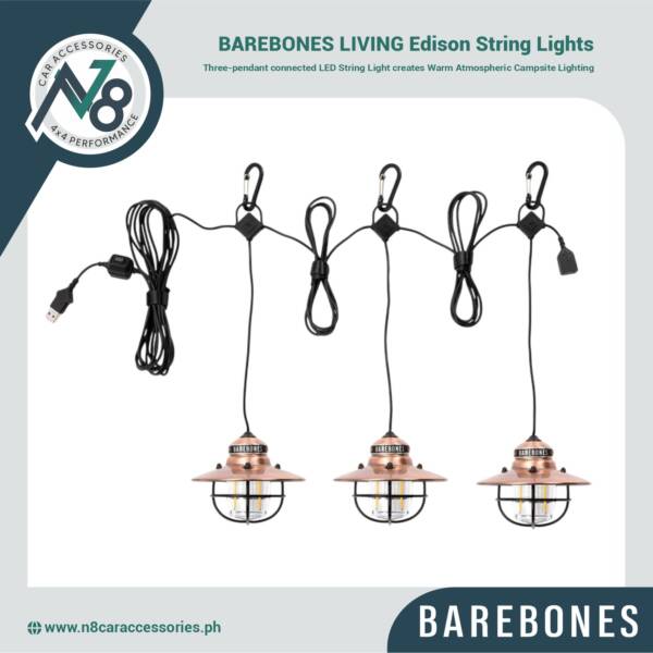 BAREBONES LIVING Edison String Lights Genuine