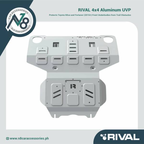 RIVAL 4x4 Aluminum UVP Toyota Hilux (Front)/Fortuner (2016+) Genuine