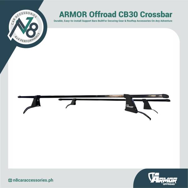 ARMOR Offroad CB30 CLIP TYPE/GUTTERLESS Crossbar Genuine