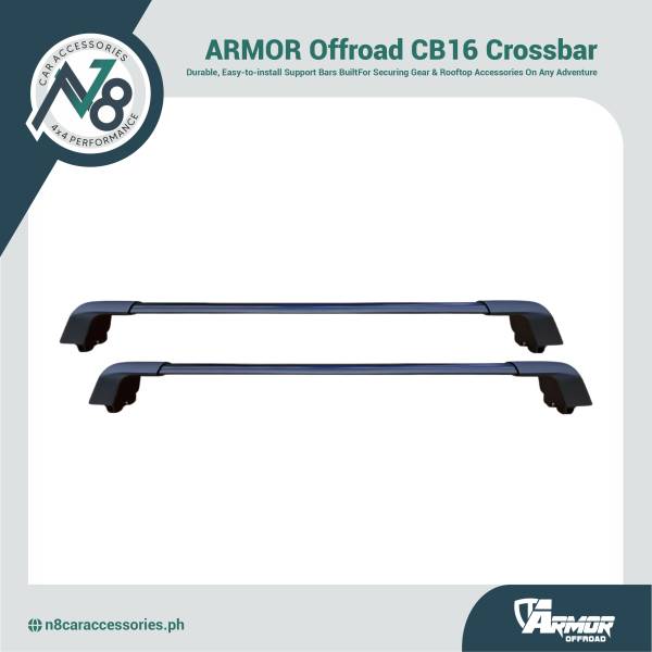 ARMOR Offroad CB16 CLAMP TYPE/GUTTERLESS Crossbar Genuine