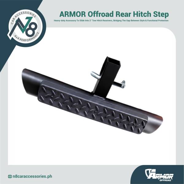 ARMOR Offroad 3.5" Rear Hitch Step with Pin Genuine