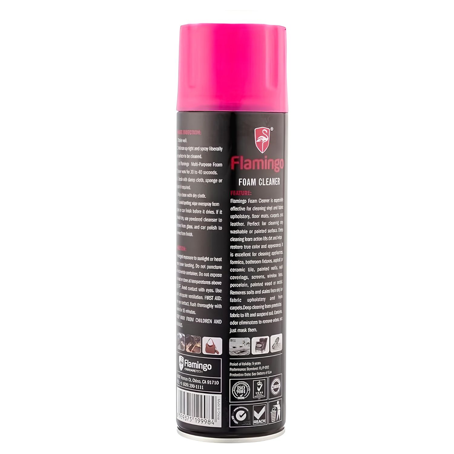 FLAMINGO Interior Cleaning - Foam Type 650ml Genuine - Image 3