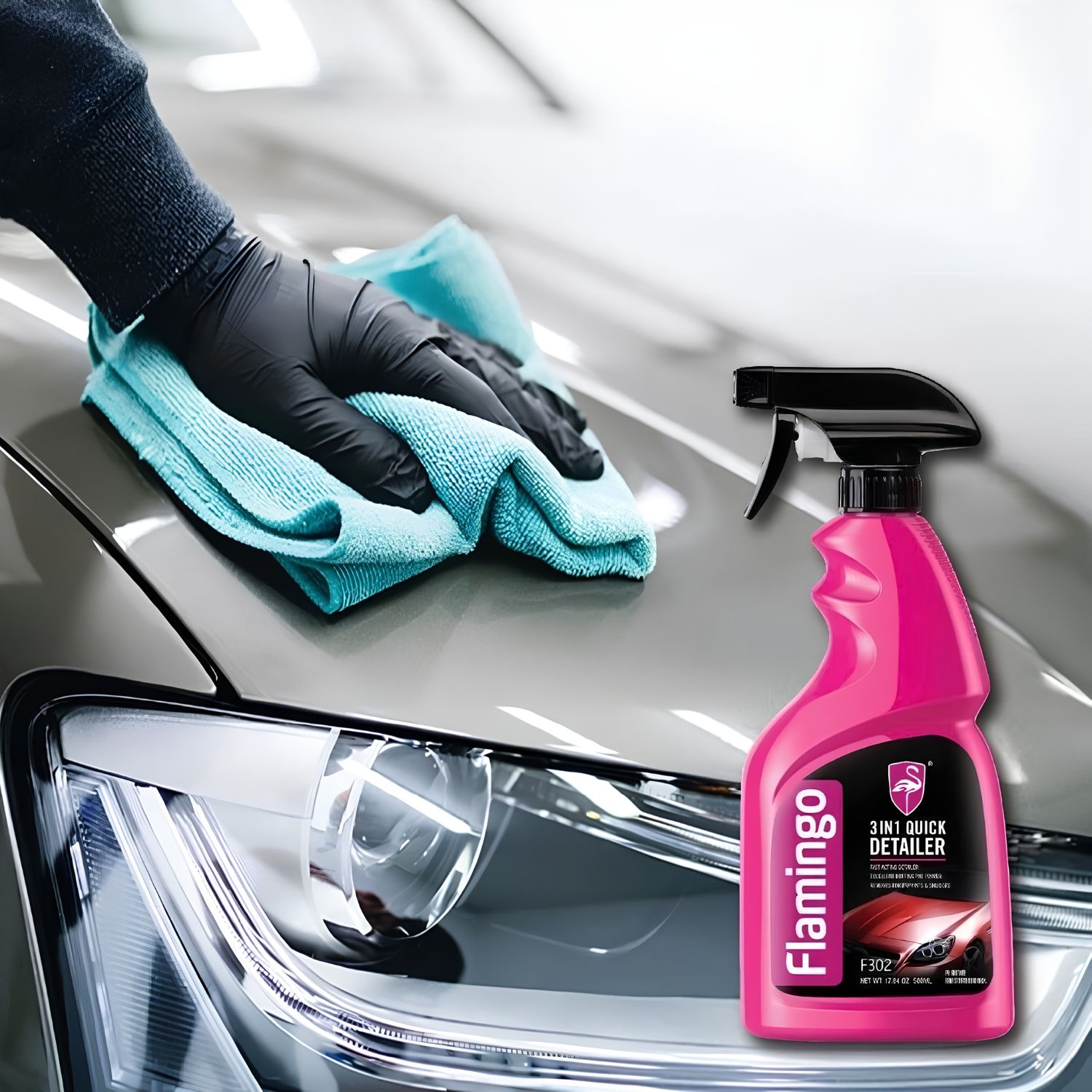 FLAMINGO 3-in-1 Quick Detailer 500ml Genuine - Image 5