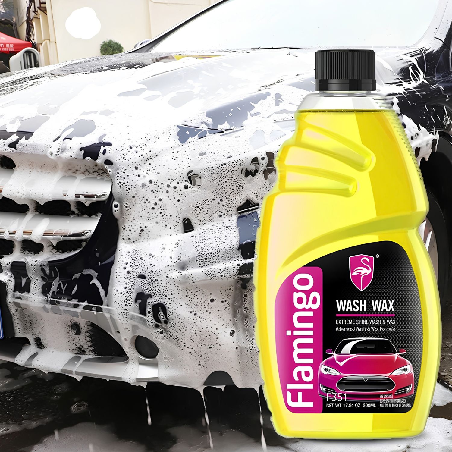FLAMINGO Car Shampoo with Wax Genuine - Image 5