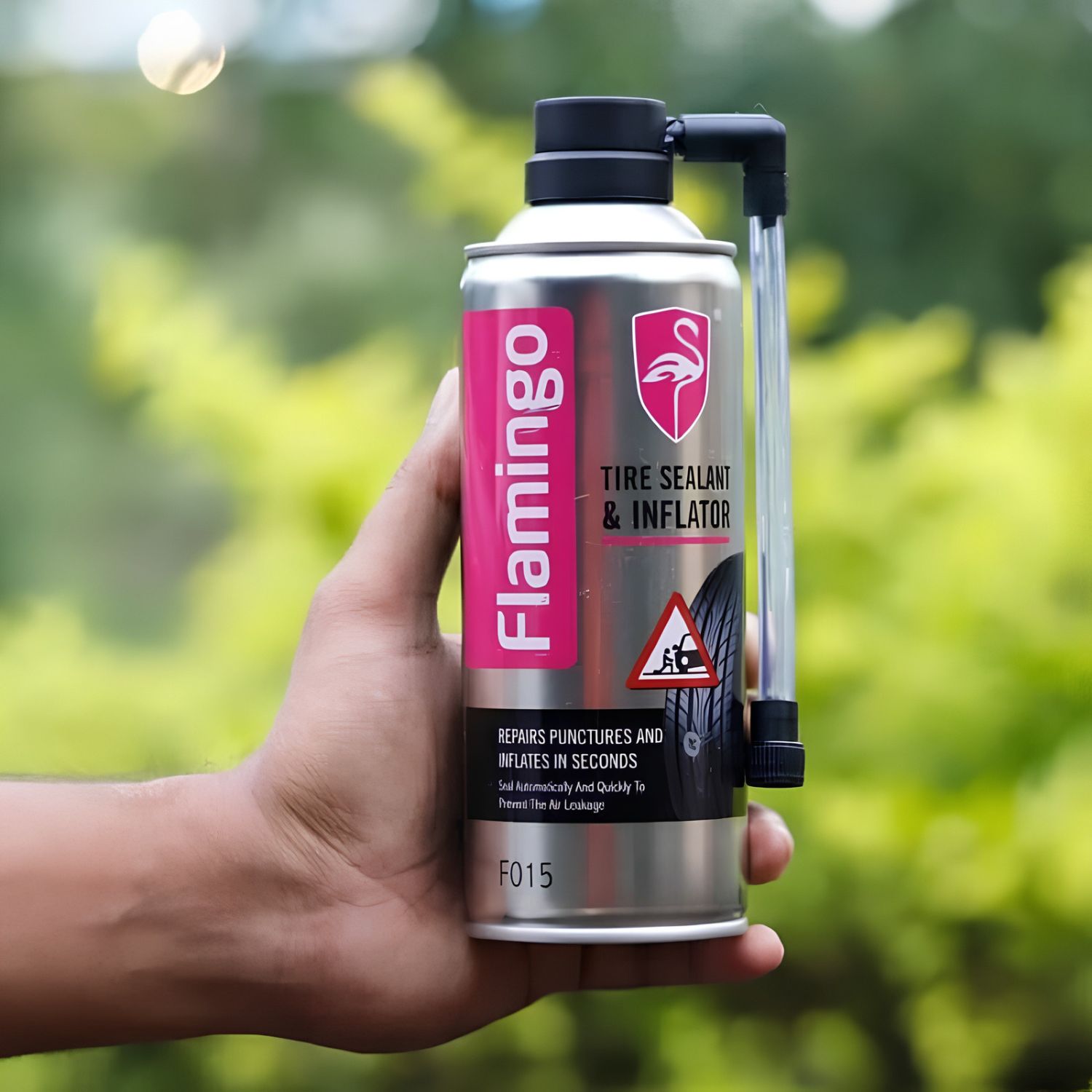 FLAMINGO Tire Sealant & Inflator 450ml Genuine - Image 5