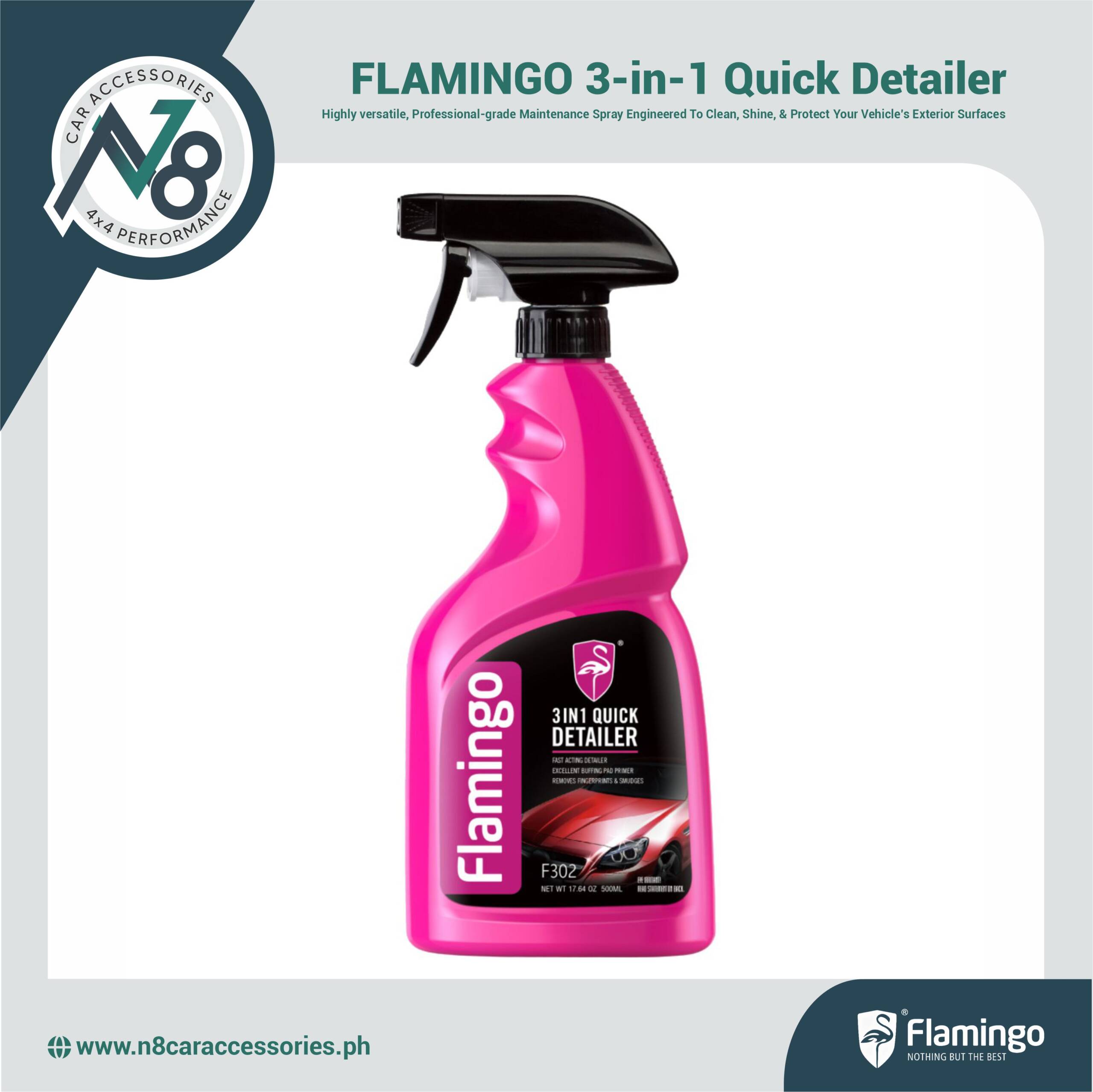 FLAMINGO 3-in-1 Quick Detailer 500ml Genuine
