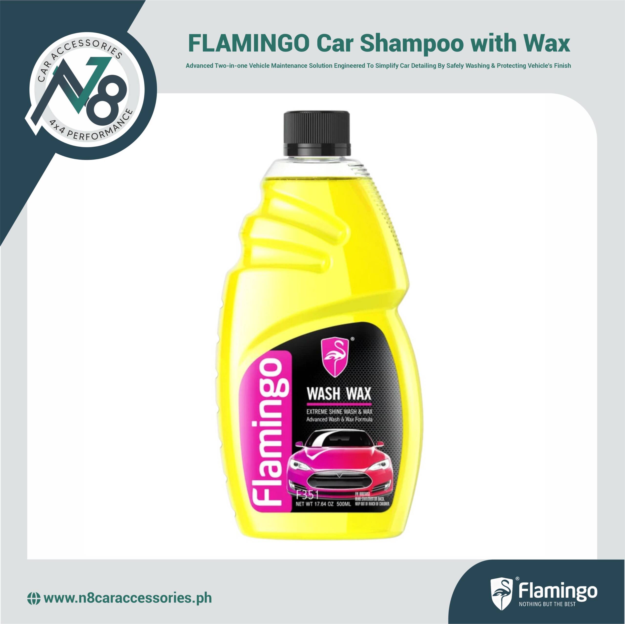 FLAMINGO Car Shampoo with Wax Genuine