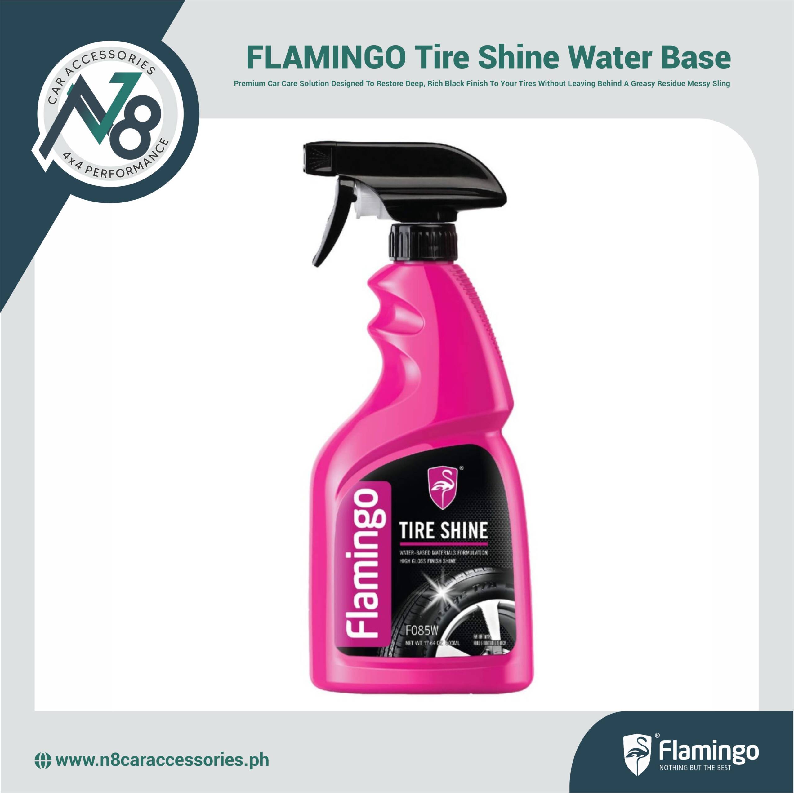 FLAMINGO Tire Shine Water Base 500ml Genuine