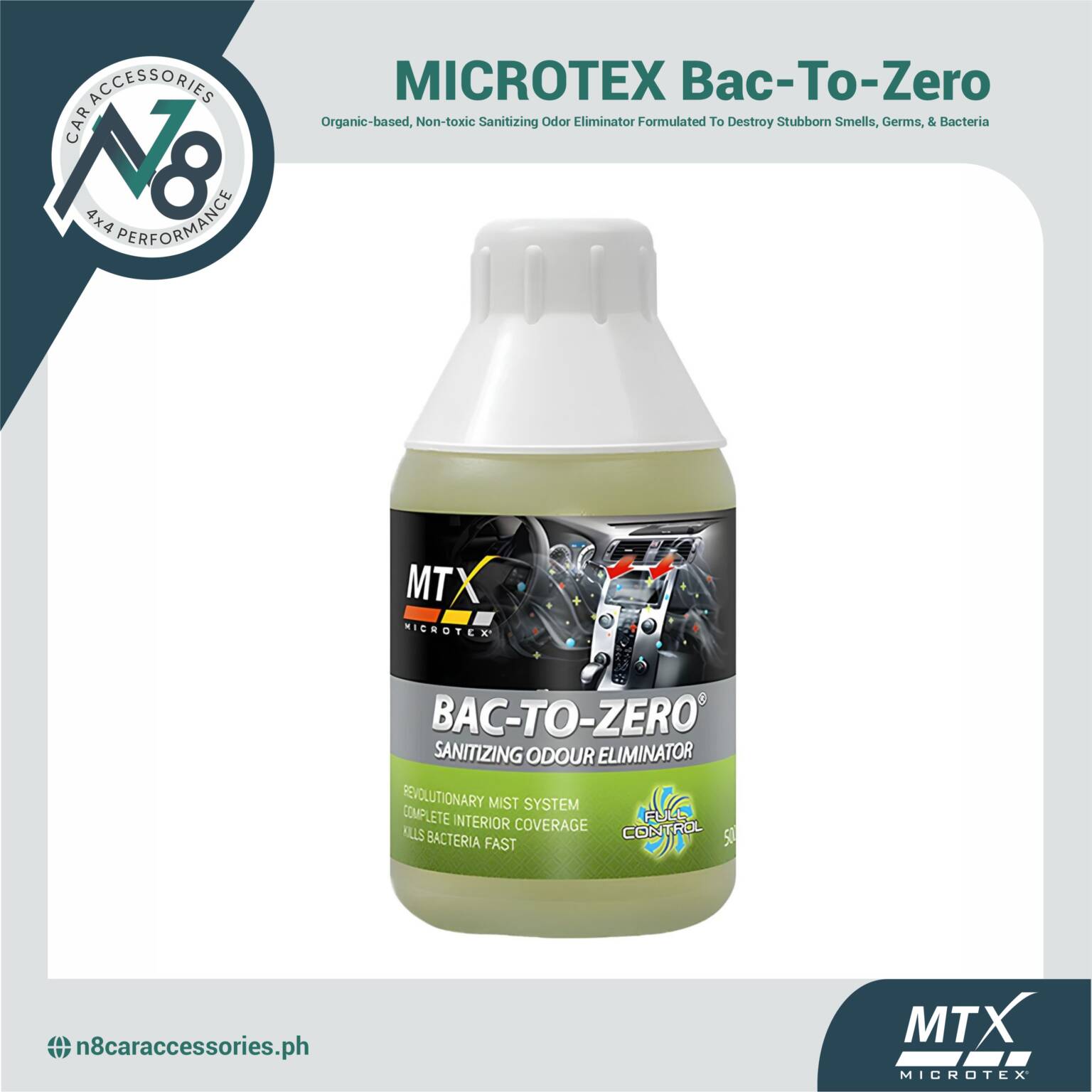 MICROTEX Bac-To-Zero 500ml Genuine - N8 Car Accessories 4x4