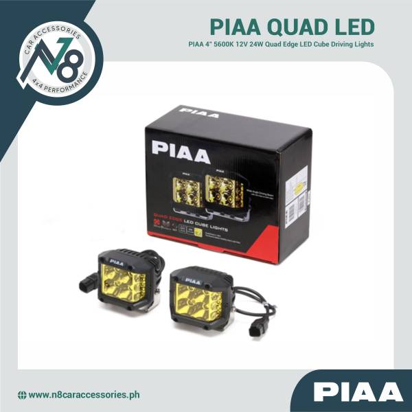 PIAA DKQE30E Quad Edge LED Cube Lights (4") Genuine