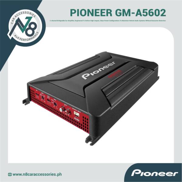 PIONEER GM-A5602 2-Channel Car Amplifier — 150W RMS x 2 Genuine