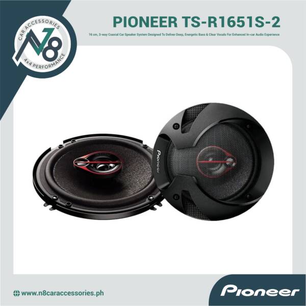 PIONEER TS-R1651S-2 300W, 16cm 3-Way Speaker Genuine
