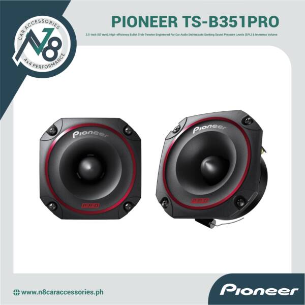 PIONEER TS-B351PRO 3.5" - 300 W Max Power Tweeter Genuine