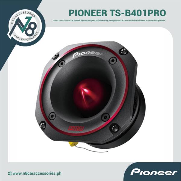 PIONEER TS-B401PRO 4" - 600 W Max Power Bullet Tweeter (One Unit) Genuine