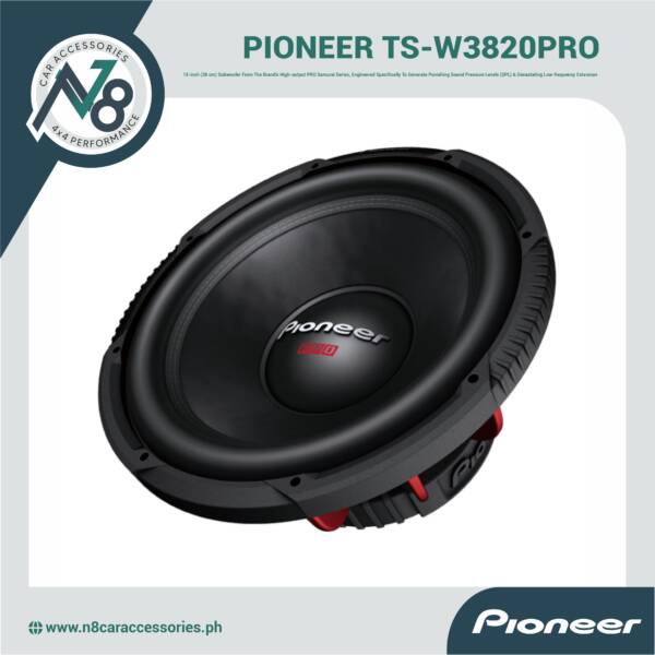 PIONEER TS-W3820PRO PRO Samurai Series - 15 inch High Efficiency Subwoofer 3500 W Genuine