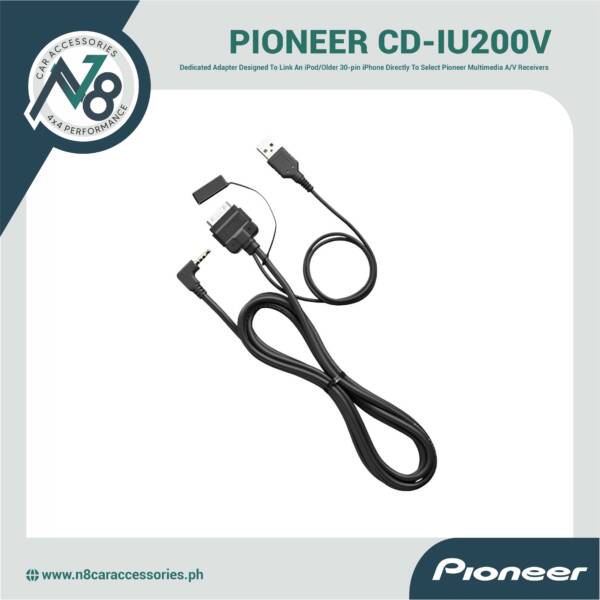 PIONEER CD-IU200V iPod® Interface Cable For Select Pioneer A/V Receivers Genuine