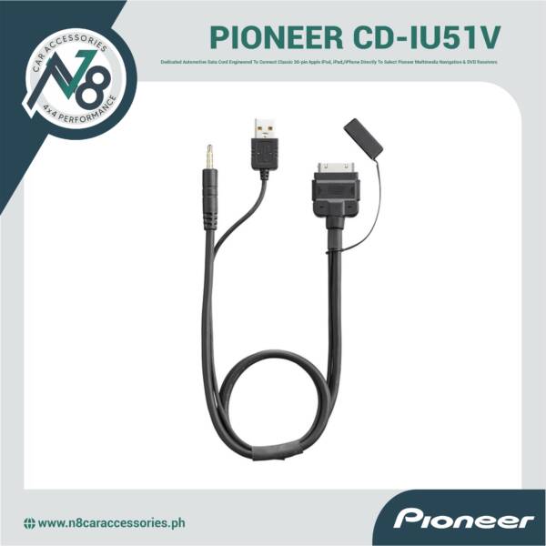 PIONEER CD-IU51V USB Interface Cable For iPod/iPhone - 30p Genuine