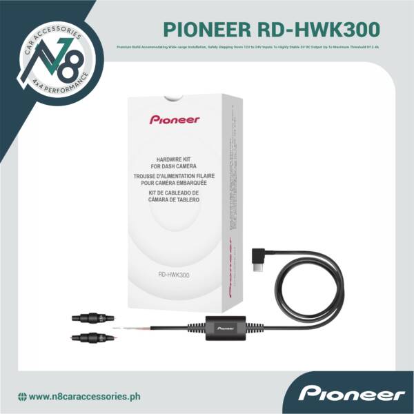PIONEER RD-HWK300 Hardware Kit for Dash Cam - 24X7 Parking Mode Genuine