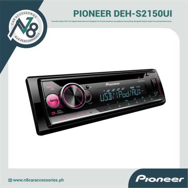 PIONEER DEH-S2150UI 50W X 4 Audio Receiver with USB Genuine