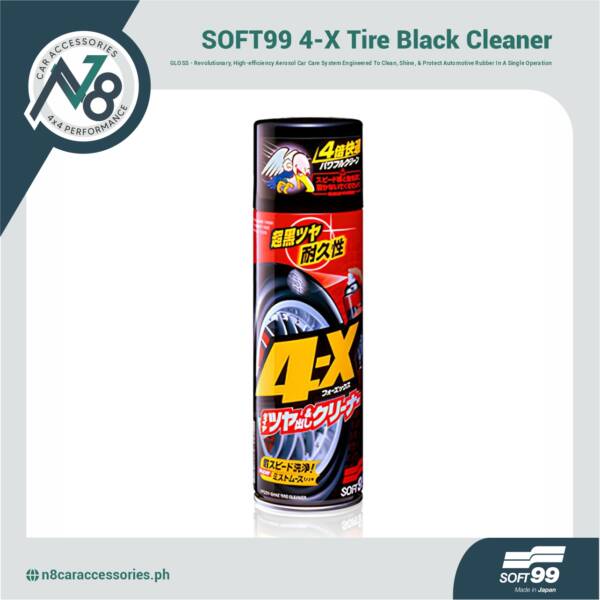 SOFT99 4-X Tire Black Cleaner (Gloss) 470ml Genuine