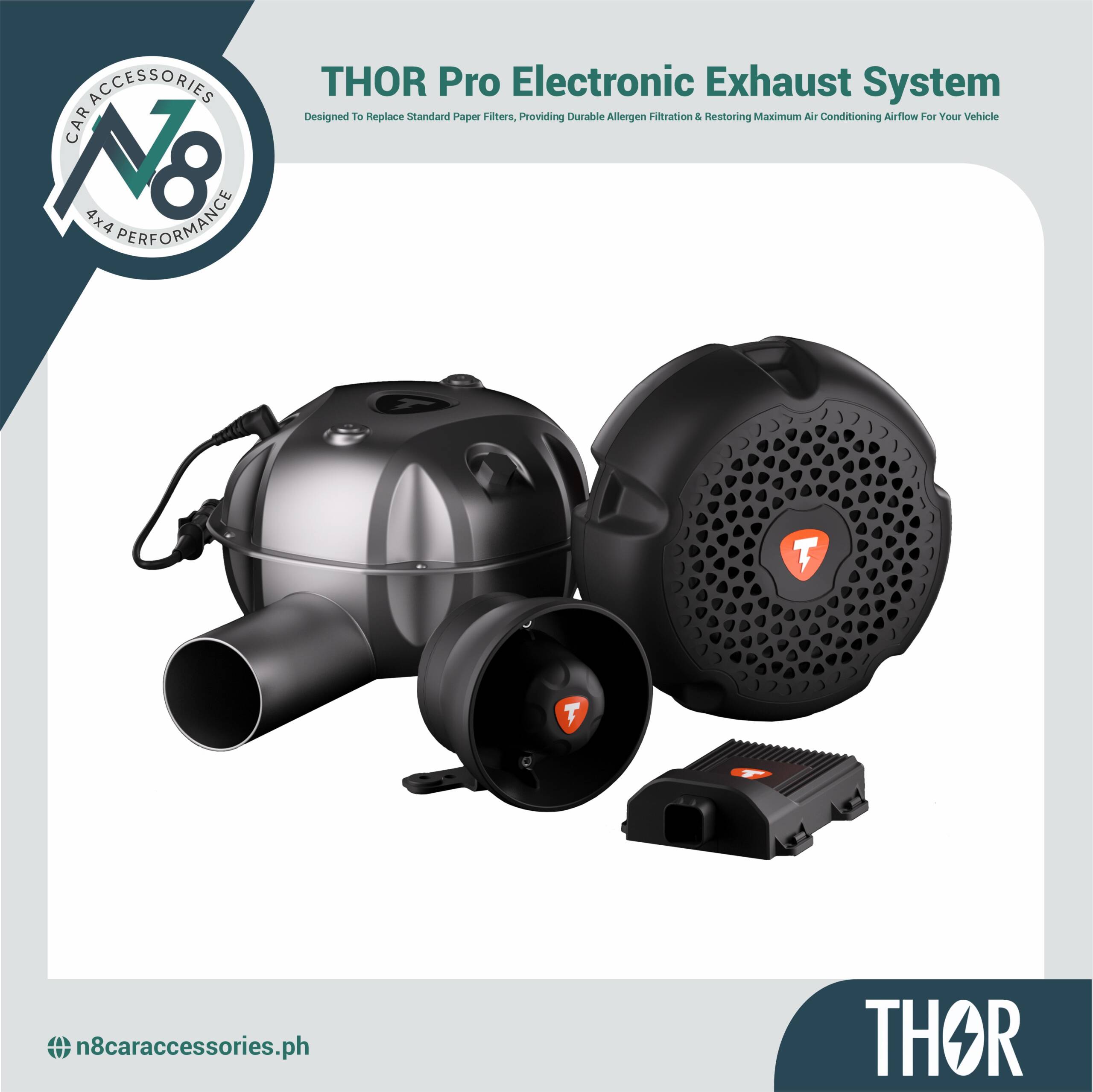 THOR Pro Electronic Exhaust System Pro Dual + Ecu V6 + Thunder V2 + Storm Genuine