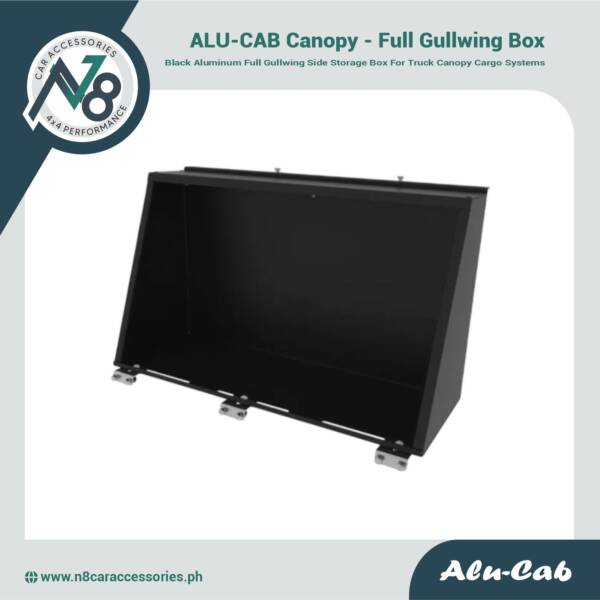 ALU-CAB Canopy - Full Gullwing Box 1250mm Black Genuine