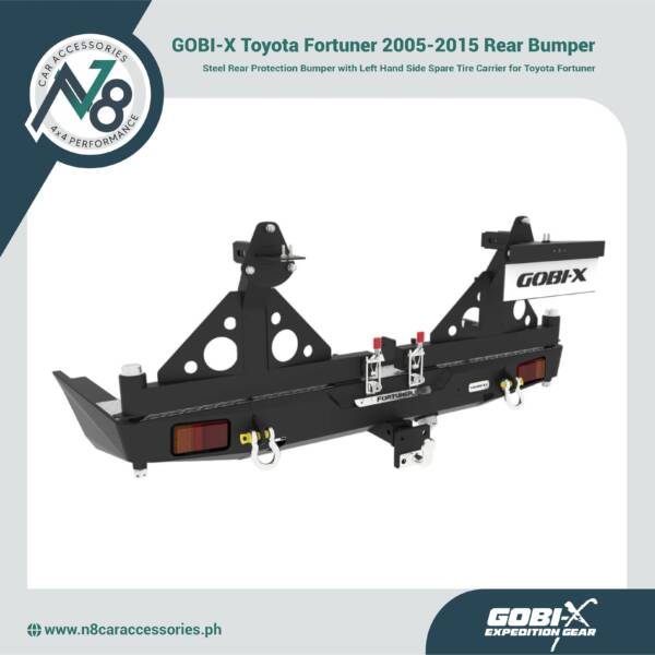 GOBI-X Toyota Fortuner 2005-2015 Rear Bumper with LHS Tire Carrier Genuine