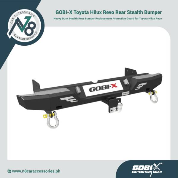 GOBI-X Toyota Hilux Revo Rear Stealth Bumper Genuine