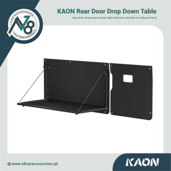 KAON Rear Door Drop Down Table & Door Cards to suit Nissan Patrol Y61 GU Genuine