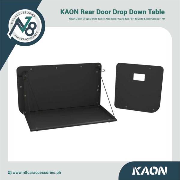 KAON Rear Door Drop Down Table & Door Cards to suit Toyota Land Cruiser 70 Wagon & Troopcarrier Genuine