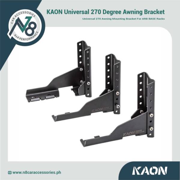 KAON Universal 270 Degree Awning Bracket Set for ARB Base Rack Genuine