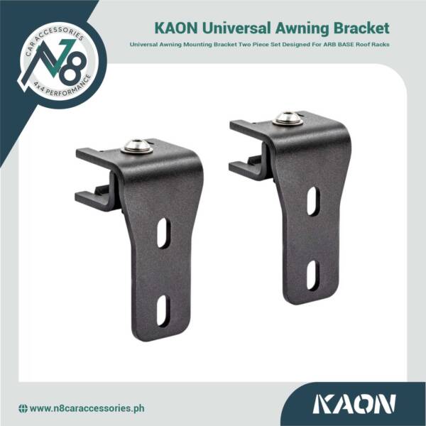 KAON Universal Awning Bracket to suit ARB Base Rack (Set: 2 Brackets) Genuine