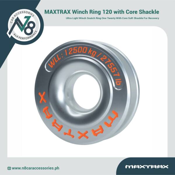 MAXTRAX Winch Ring 120 with Core Shackle Genuine