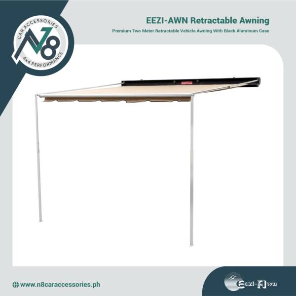 EEZI-AWN Retractable Awning - Black Aluminum Case - 2.0m Series 2000 Genuine